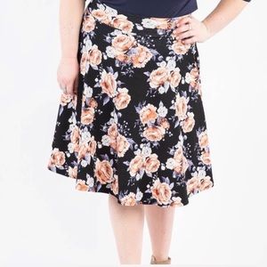 AGNES & DORA Midi Skirt For the Love Black/Blush